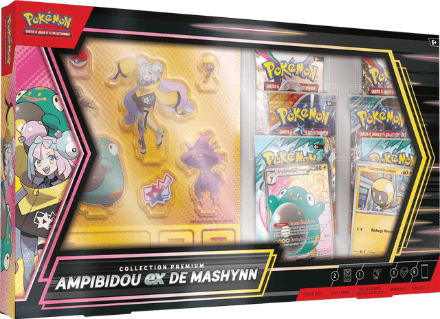 Coffret Collection Premium Pokémon - Ampibidou Ex De Mashynn - Kage No Sekai