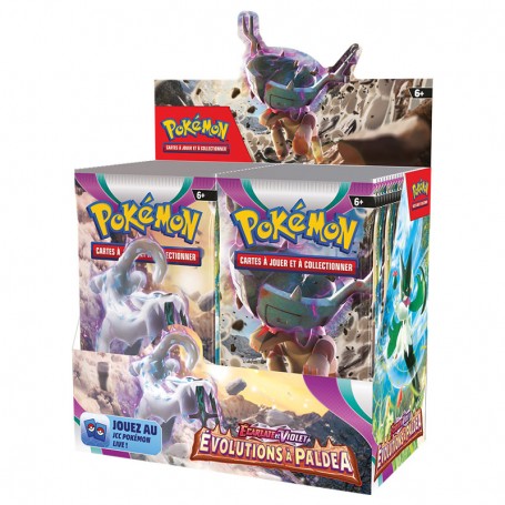 Display Pokémon EV02 Évolutions à Paldea – 36 boosters – français