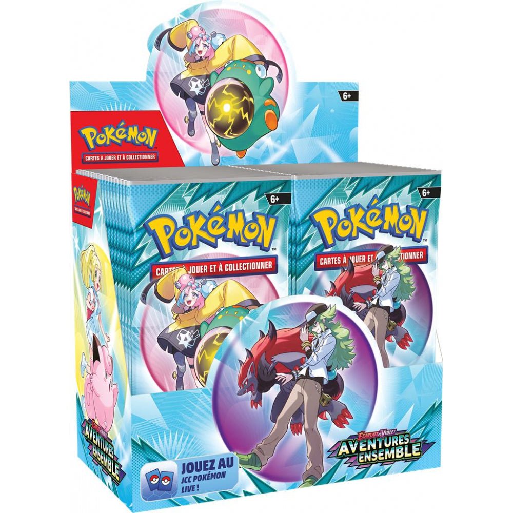 Pokémon - Boite de Boosters Français - Display 36 Boosters EV09 - Ecarlate et Violet - Aventures Ensemble - Kage No Sekai