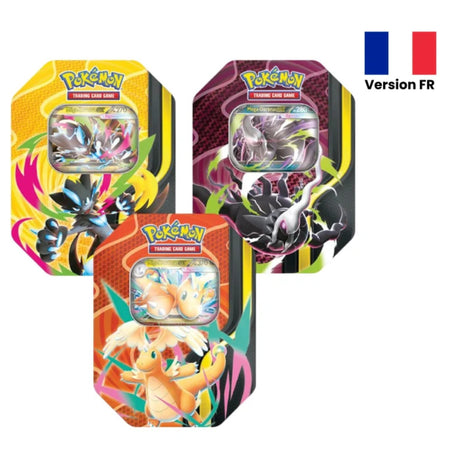 Pokébox Pokémon Méga-Évolution FR – Méga-Lucario-ex, Méga-Darkrai-ex et Méga-Dracolosse-ex